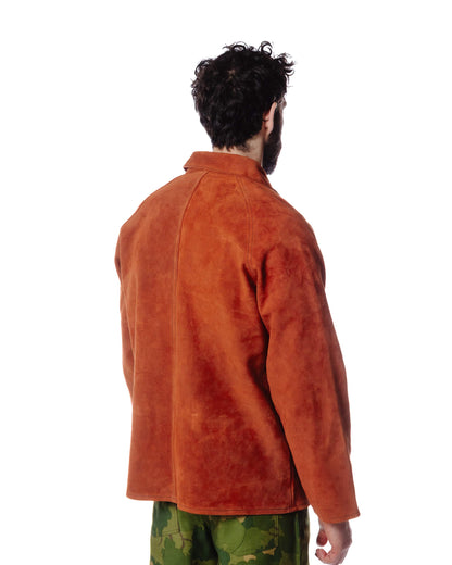 lost & found The Real McCoy's The Real McCoy's MJ23014 8HU Leather Welder Jacket Brick Red