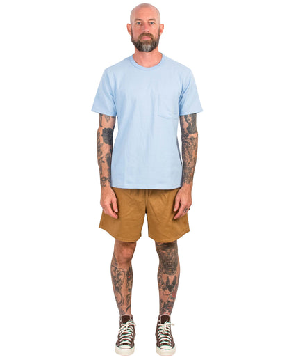 lost & found The Real McCoy's The Real McCoy's MP22015 Cotton Drill Swim Shorts (Over-Dyed) Chestnut
