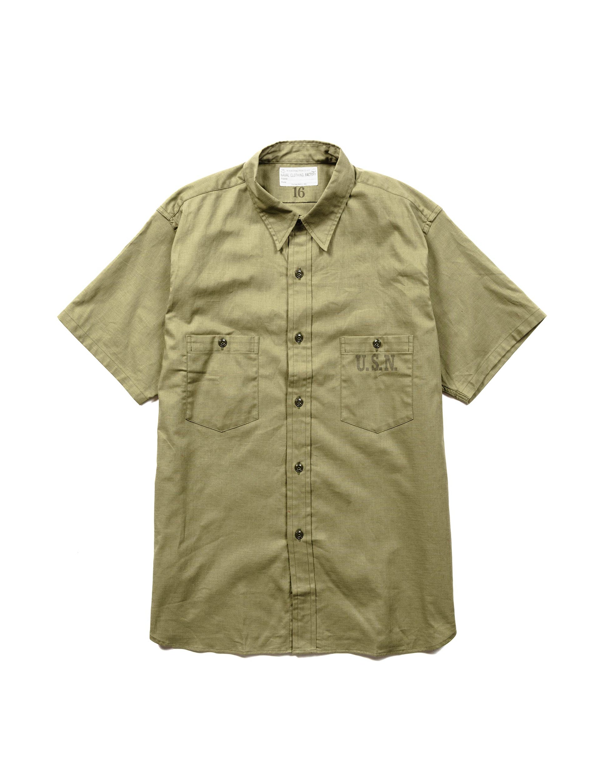lost & found The Real McCoy's The Real McCoy's MS19017 N-3 Utility Shirt S/S Olive