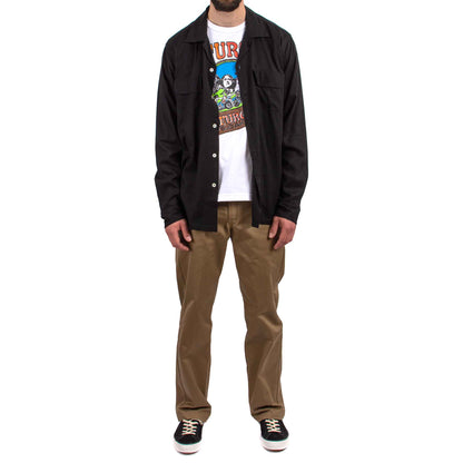lost & found The Real McCoy's The Real McCoy's MS21009 Open Collar Rayon Shirt Black