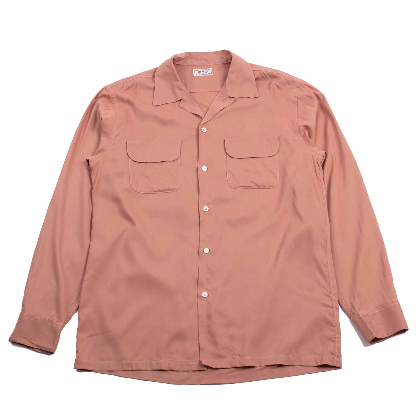 lost & found The Real McCoy's The Real McCoy's MS21009 Open Collar Rayon Shirt Pink