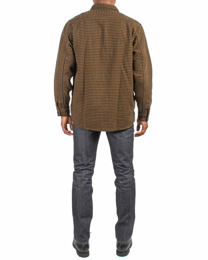 lost & found The Real McCoy's The Real McCoy's MS21102 8HU Houndstooth Flannel Shirt Mustard