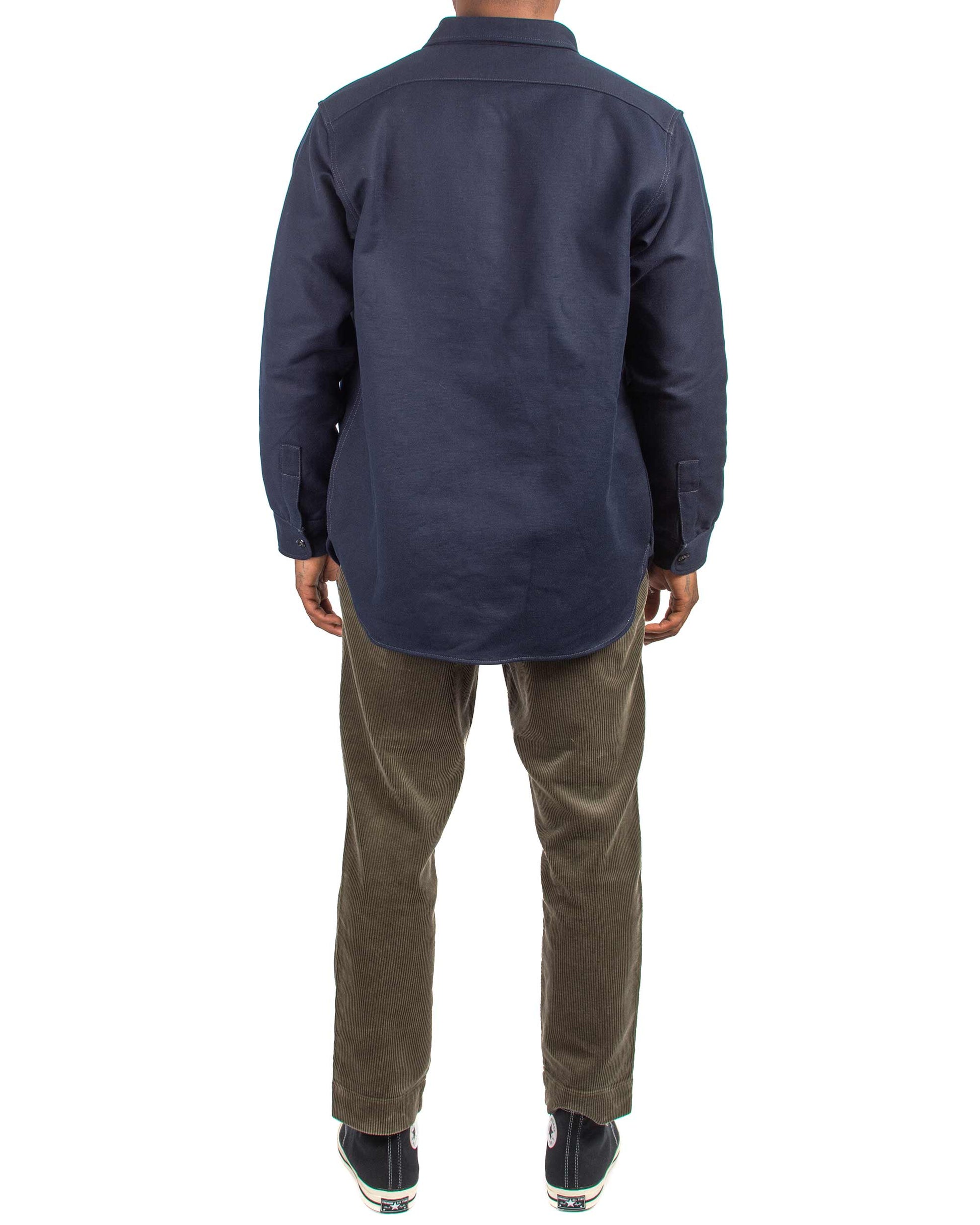 lost & found The Real McCoy's The Real McCoy's MS21104 8HU Heavy Moleskin Shirt Navy