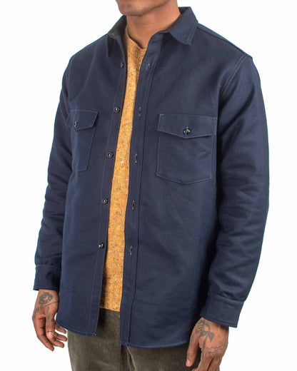 lost & found The Real McCoy's The Real McCoy's MS21104 8HU Heavy Moleskin Shirt Navy