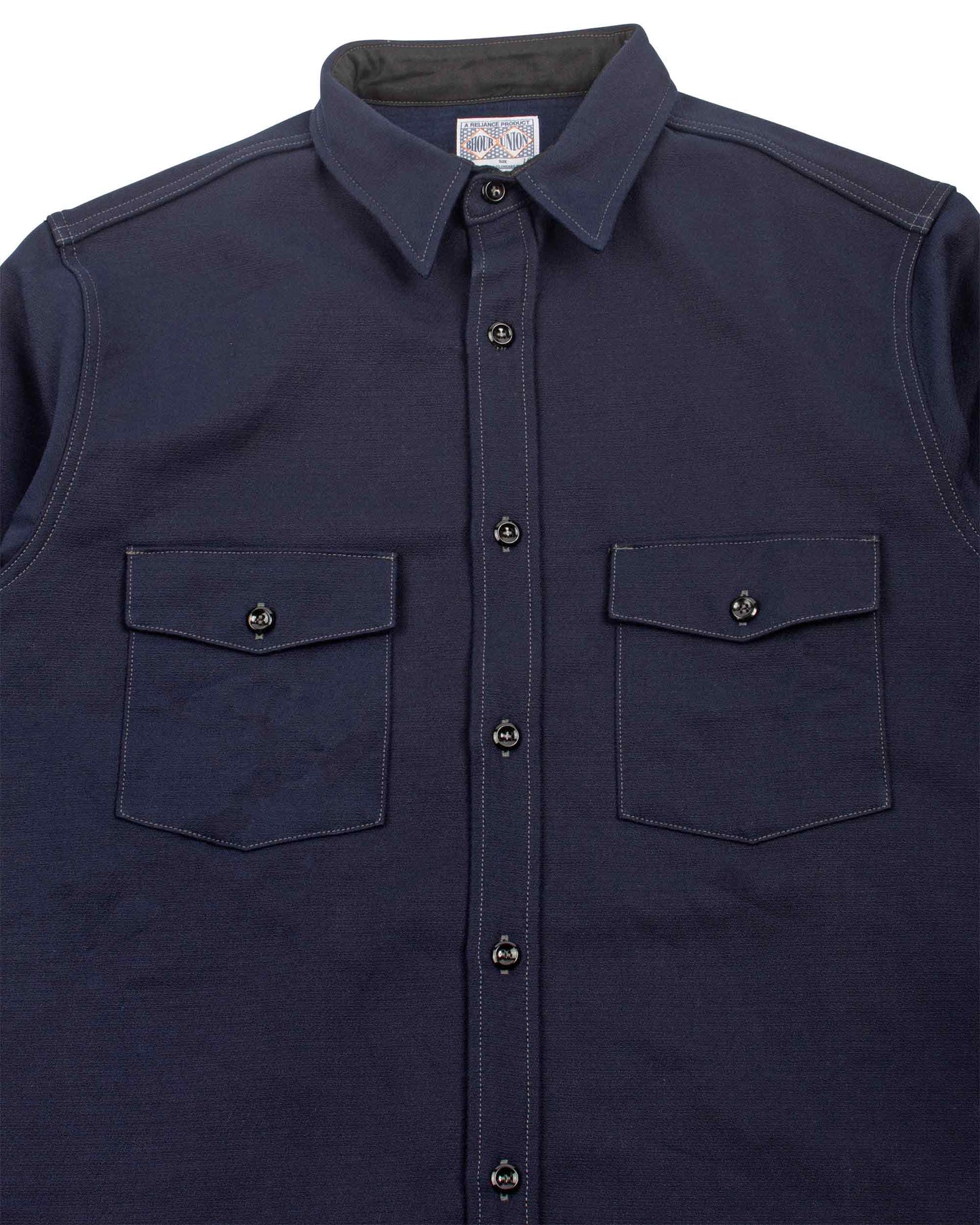 lost & found The Real McCoy's The Real McCoy's MS21104 8HU Heavy Moleskin Shirt Navy