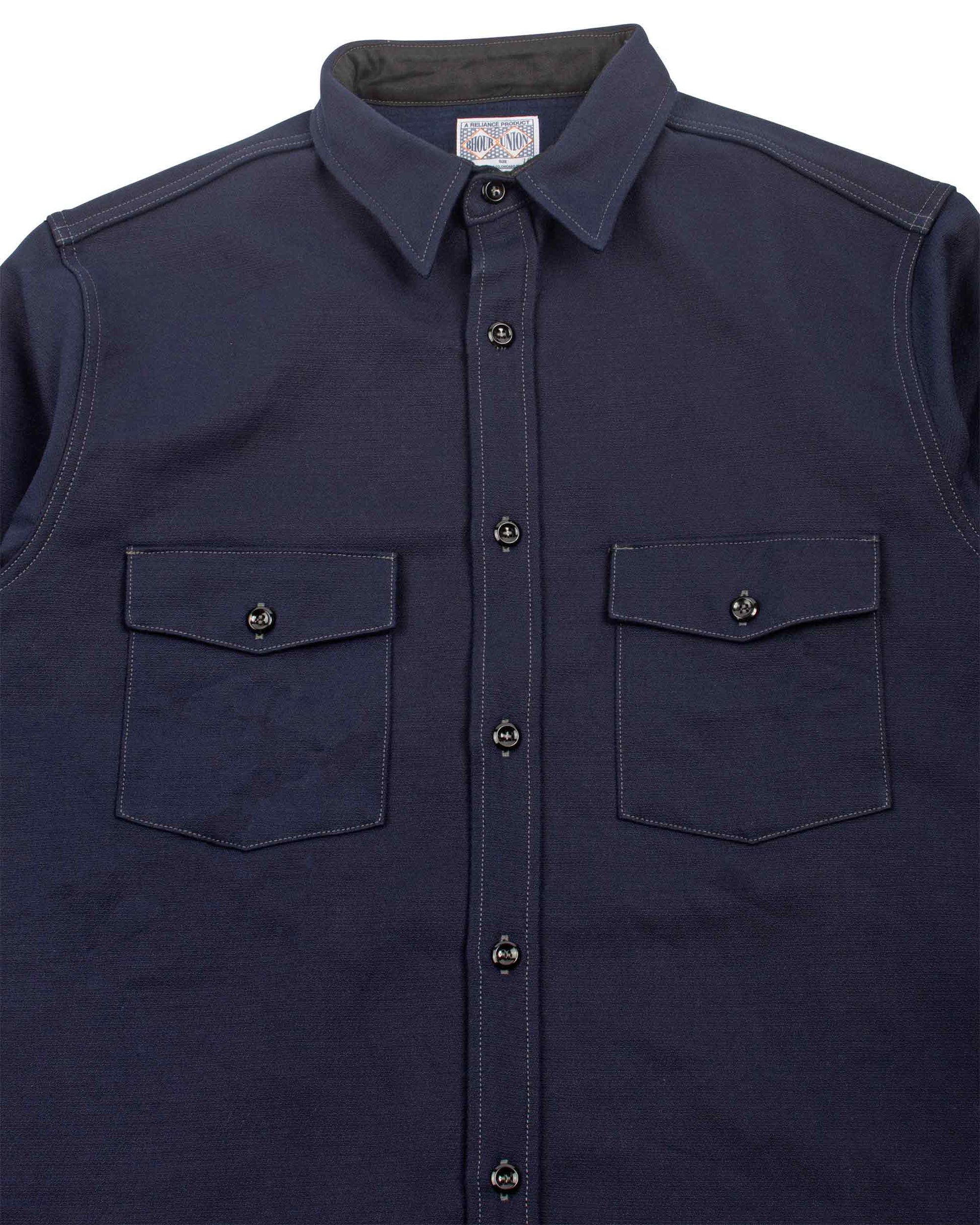 lost & found The Real McCoy's The Real McCoy's MS21104 8HU Heavy Moleskin Shirt Navy