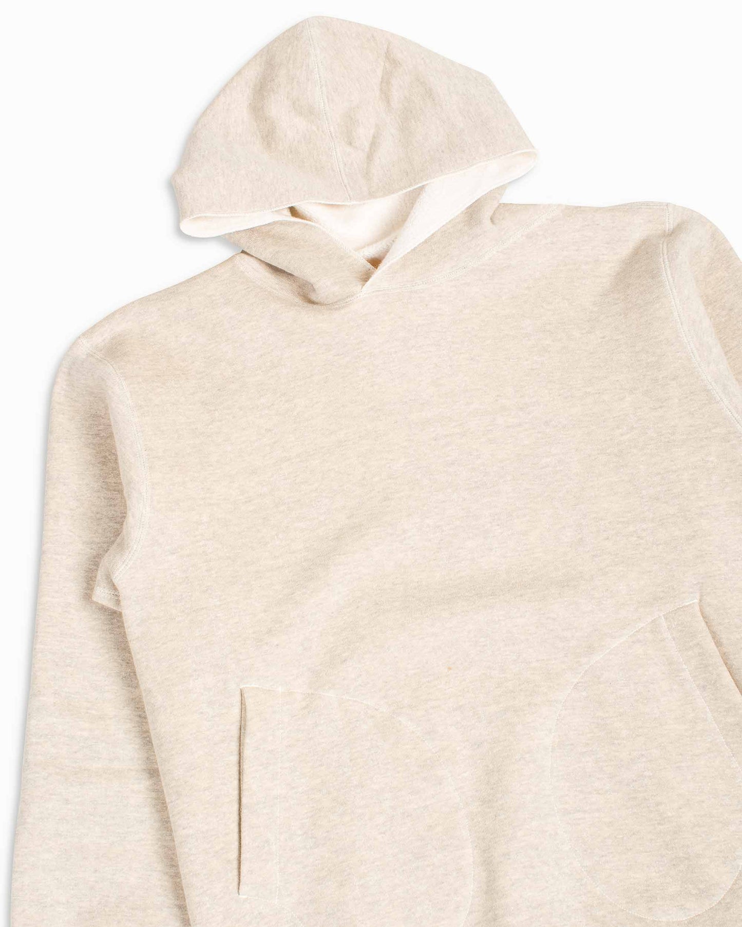 lost & found The Real McCoy's The Real McCoy's MC22112 Boxing Glove Pocket Hooded Sweatshirt Oatmeal
