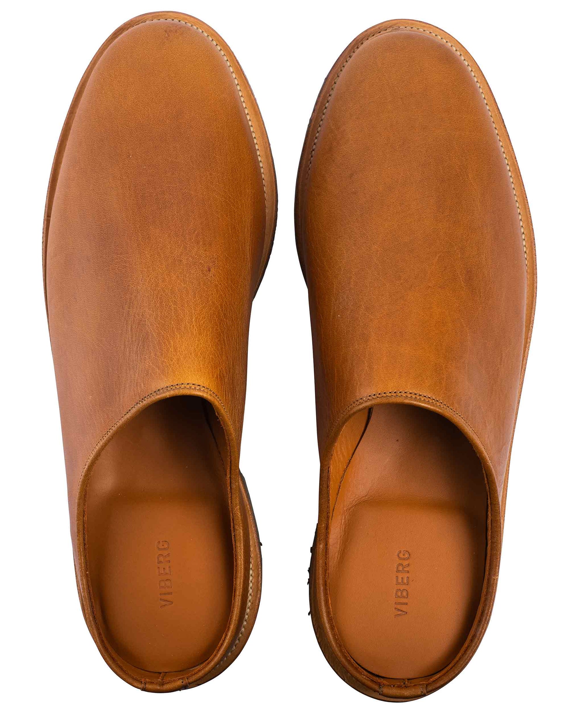 lost & found Viberg Viberg Mule Noix Eco Grain