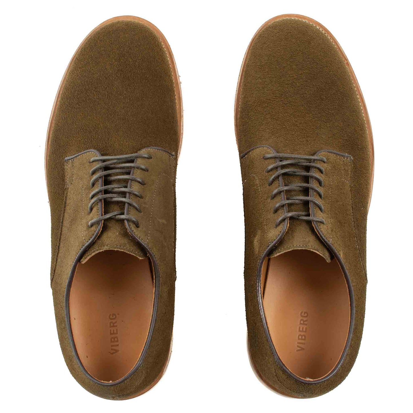 lost & found Viberg Viberg Mushroom Chamois Roughout Derby Shoe