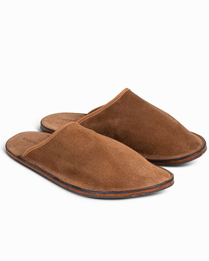 lost & found Viberg Viberg Slide Acero Janus Calf Suede