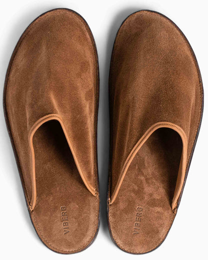 lost & found Viberg Viberg Slide Acero Janus Calf Suede
