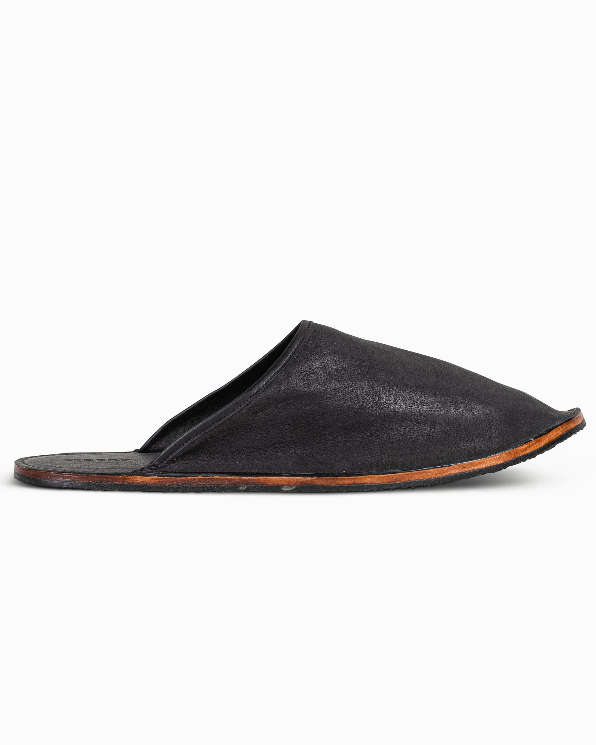 lost & found Viberg Viberg Slide Nero Washed Kangaroo