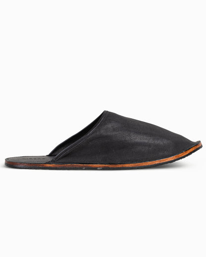 lost & found Viberg Viberg Slide Nero Washed Kangaroo