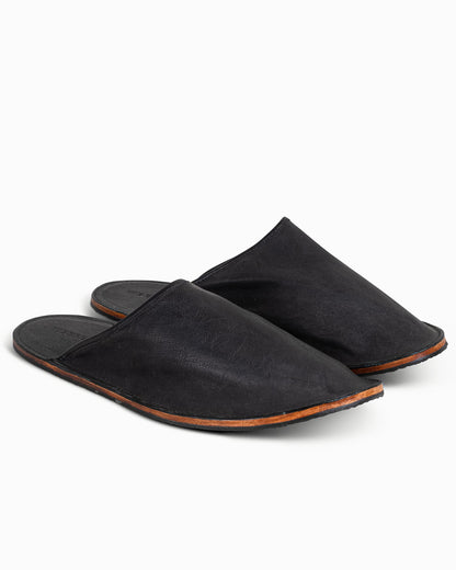 lost & found Viberg Viberg Slide Nero Washed Kangaroo
