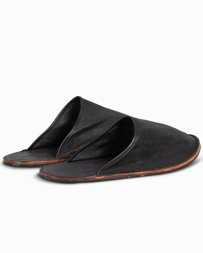 lost & found Viberg Viberg Slide Nero Washed Kangaroo
