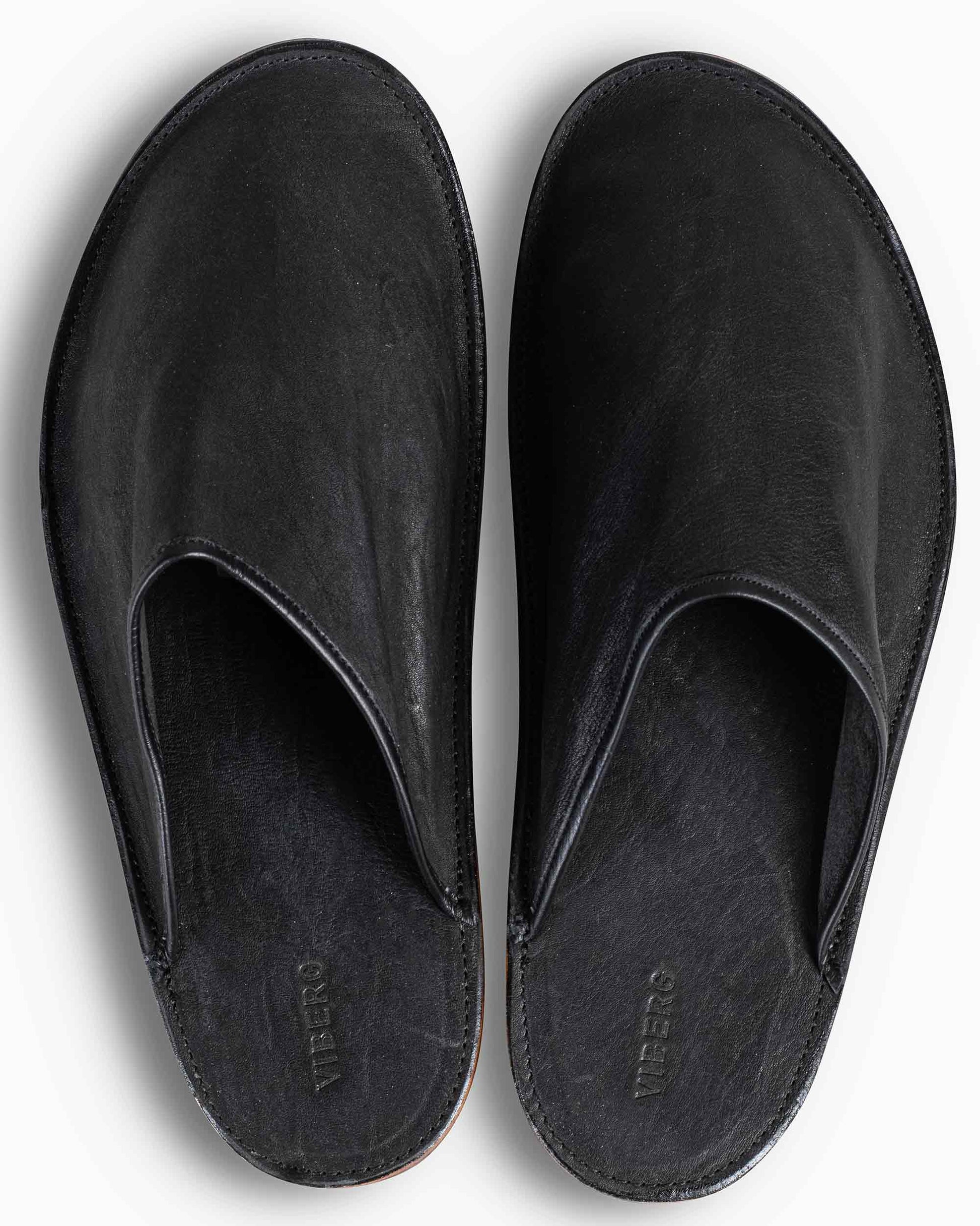lost & found Viberg Viberg Slide Nero Washed Kangaroo