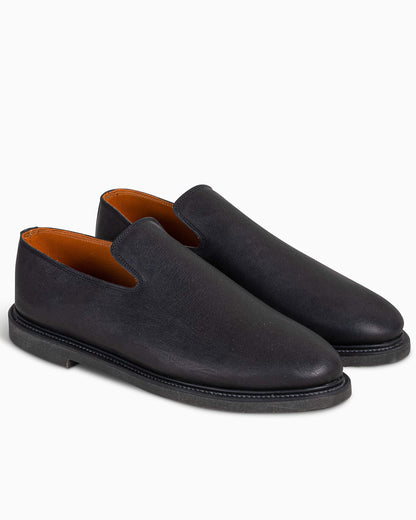 lost & found Viberg Viberg Slipper Nero Washed Kangaroo