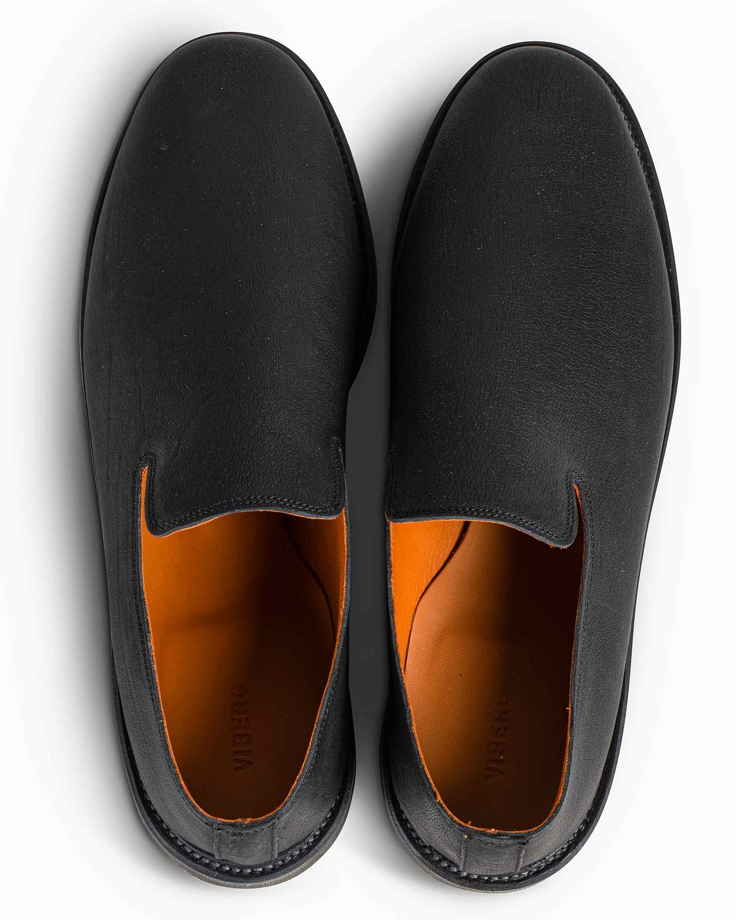 lost & found Viberg Viberg Slipper Nero Washed Kangaroo