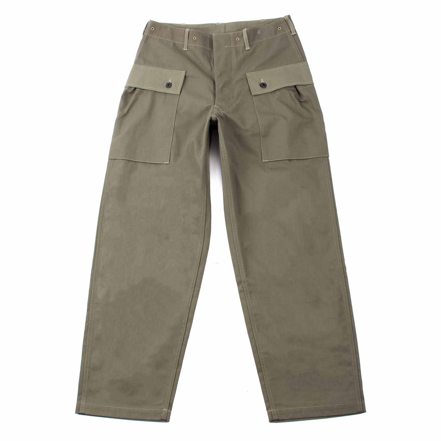 lost & found Warehouse Warehouse Lot. 1097 USMC Herringbone Monkey Pants OD Green