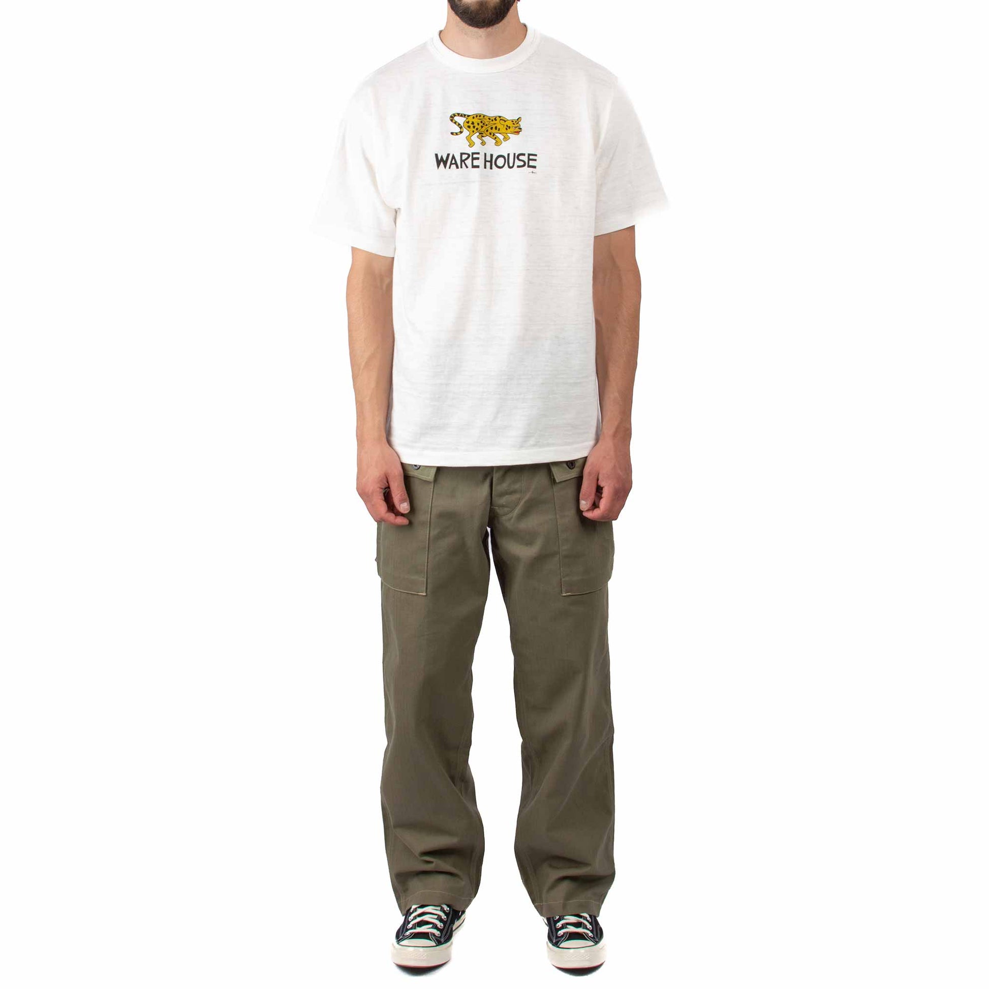 lost & found Warehouse Warehouse Lot. 1097 USMC Herringbone Monkey Pants OD Green
