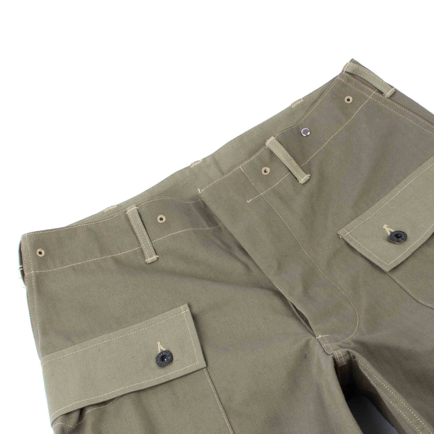 lost & found Warehouse Warehouse Lot. 1097 USMC Herringbone Monkey Pants OD Green