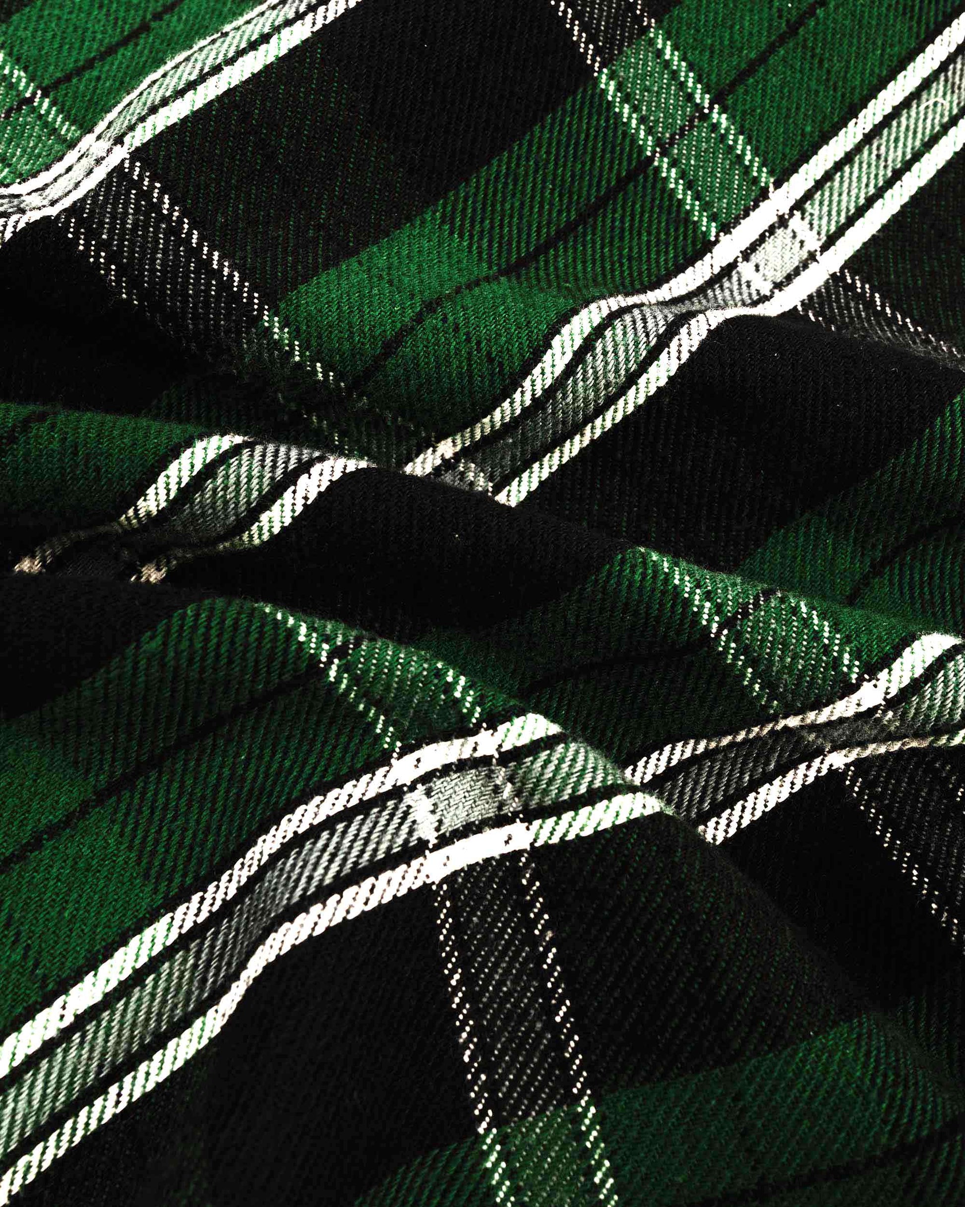 lost & found Warehouse Warehouse Lot. 3022 Flannel Shirt With Chinstrap G Pattern Green (One Wash)
