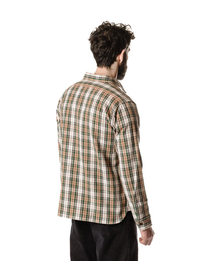 lost & found Warehouse Warehouse Lot. 3022 Flannel Shirt With Chinstrap H Pattern Salmon (One Wash)