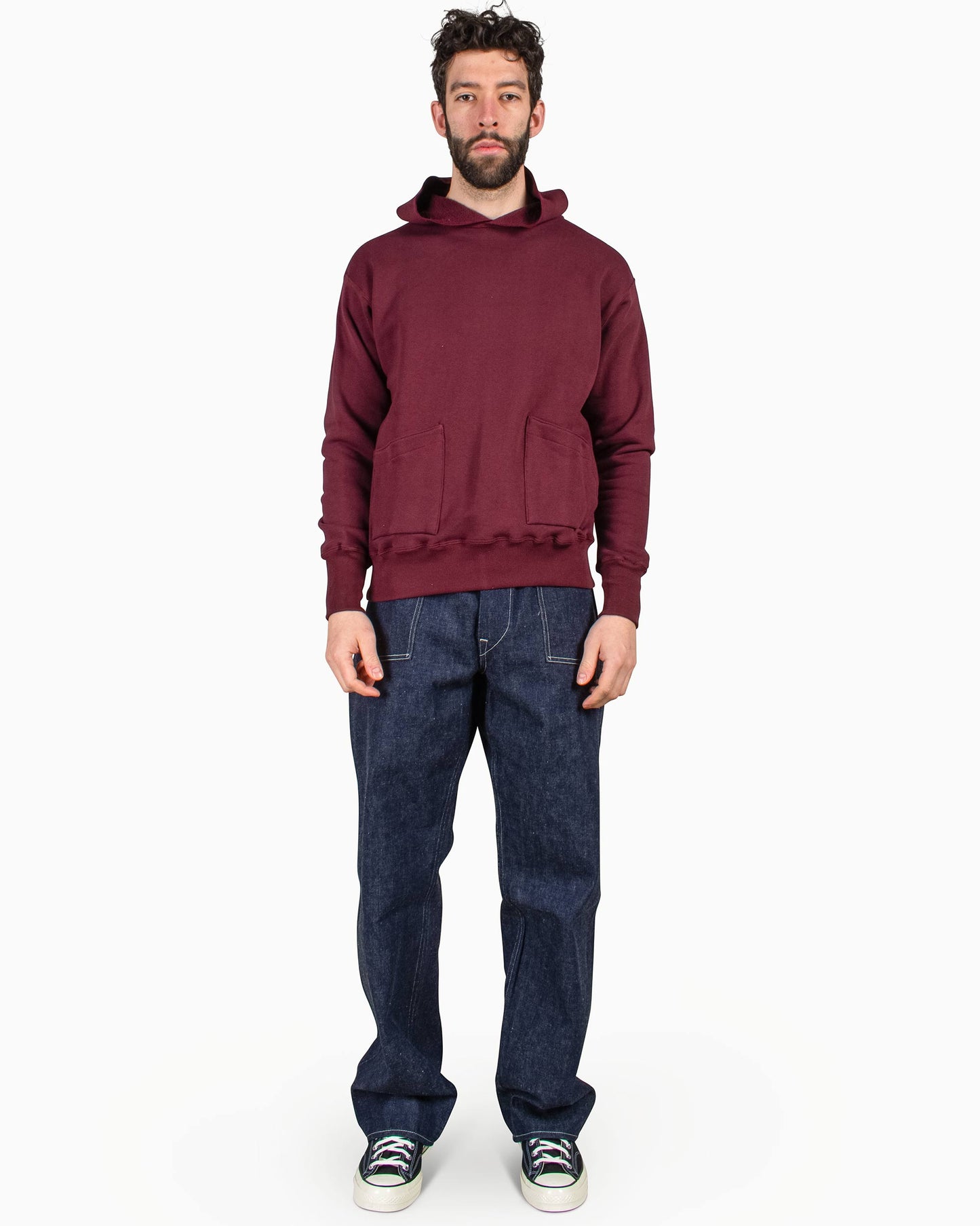 lost & found Warehouse Warehouse Lot. 453 Separate Pocket Set In Hoodie Bordeaux