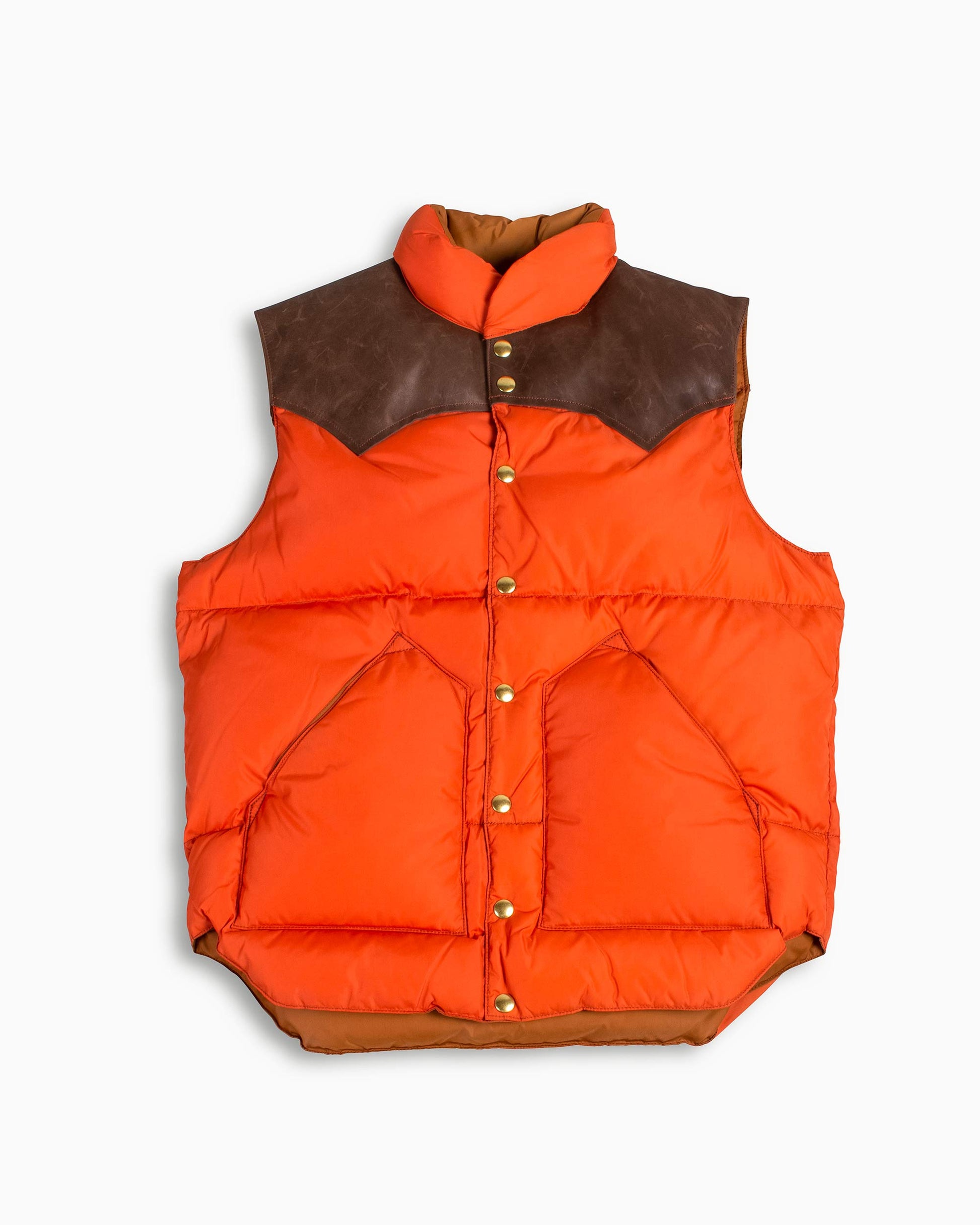lost & found Warehouse Warehouse x Rocky Mountain Featherbed Nylon Down Vest Brick