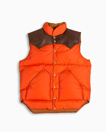 lost & found Warehouse Warehouse x Rocky Mountain Featherbed Nylon Down Vest Brick