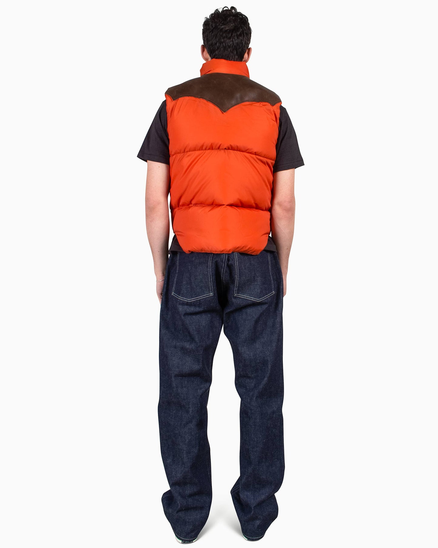 lost & found Warehouse Warehouse x Rocky Mountain Featherbed Nylon Down Vest Brick