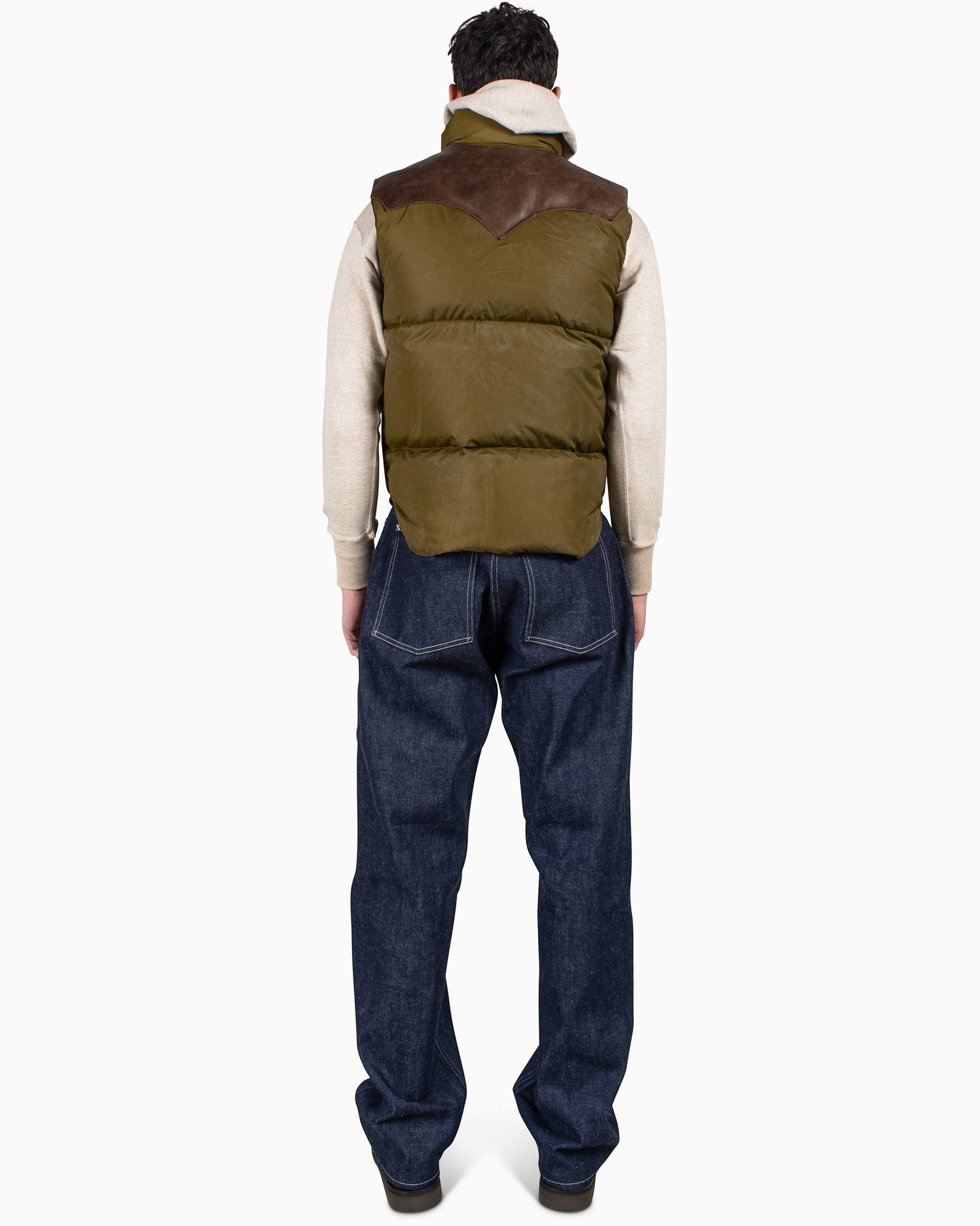 lost & found Warehouse Warehouse x Rocky Mountain Featherbed Nylon Down Vest OD