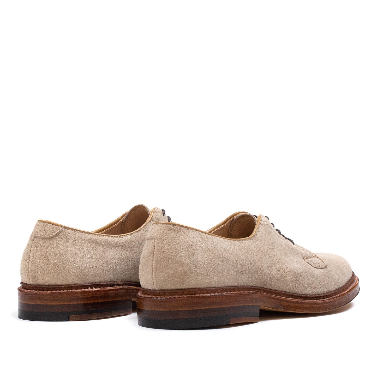 lost & found Alden Alden Plain Toe Blucher Milkshake Suede