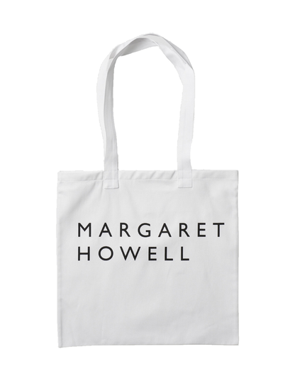 lost & found Margaret Howell Margaret Howell Logo Bag Cotton Drill White