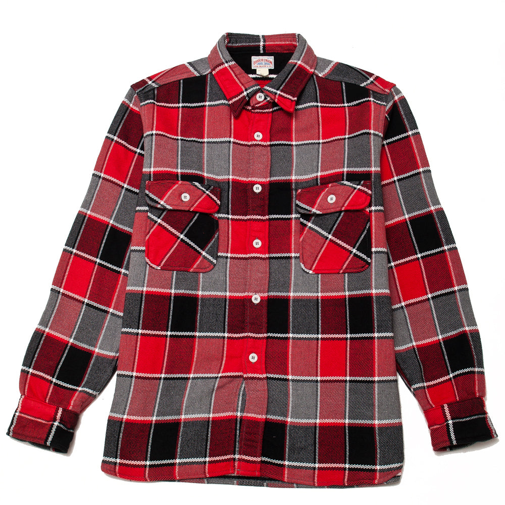 lost & found The Real McCoy's The Real McCoy's MS19105 8HU Napped Flannel Shirt / Tongass Plaid Red