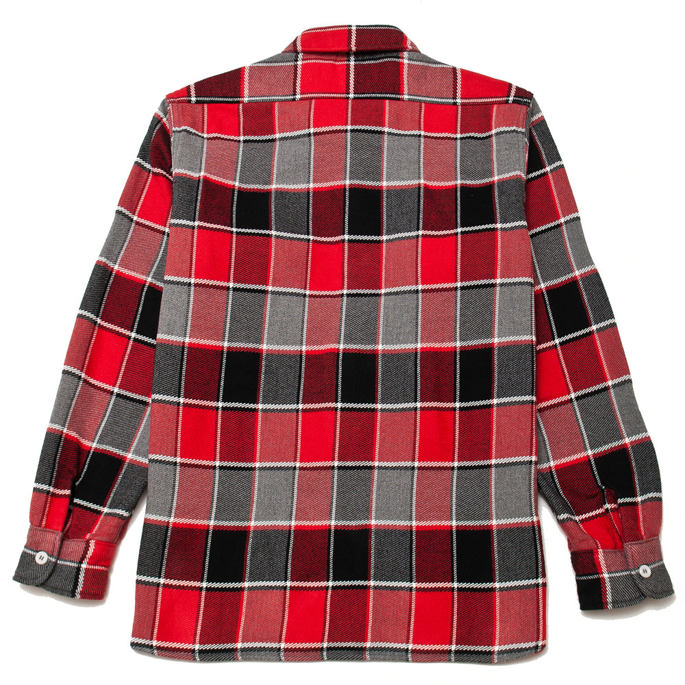 lost & found The Real McCoy's The Real McCoy's MS19105 8HU Napped Flannel Shirt / Tongass Plaid Red